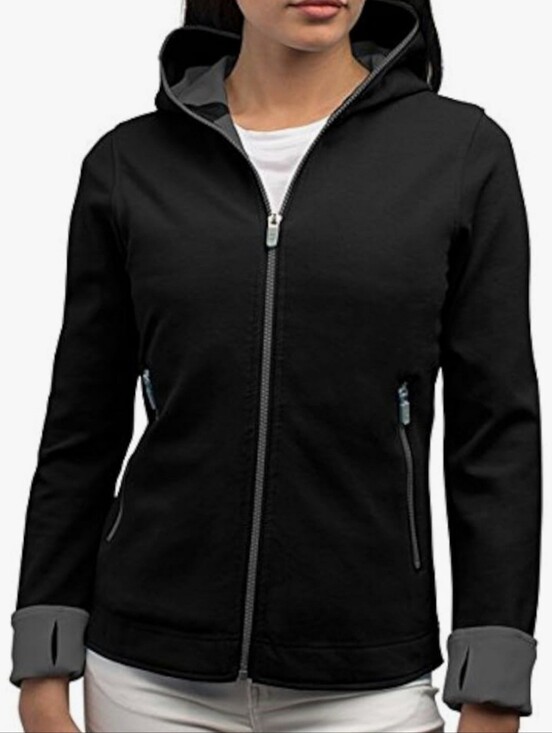 Scottevest Jackets & Blazers - SCOTTeVEST Chloe Glow Hoodie Midnight 18 Pocket Jacket Size M4